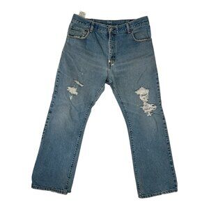 Vintage Levis 517 Jeans Mens 36x30 Boot Cut Flare Denim Distressed Y2K